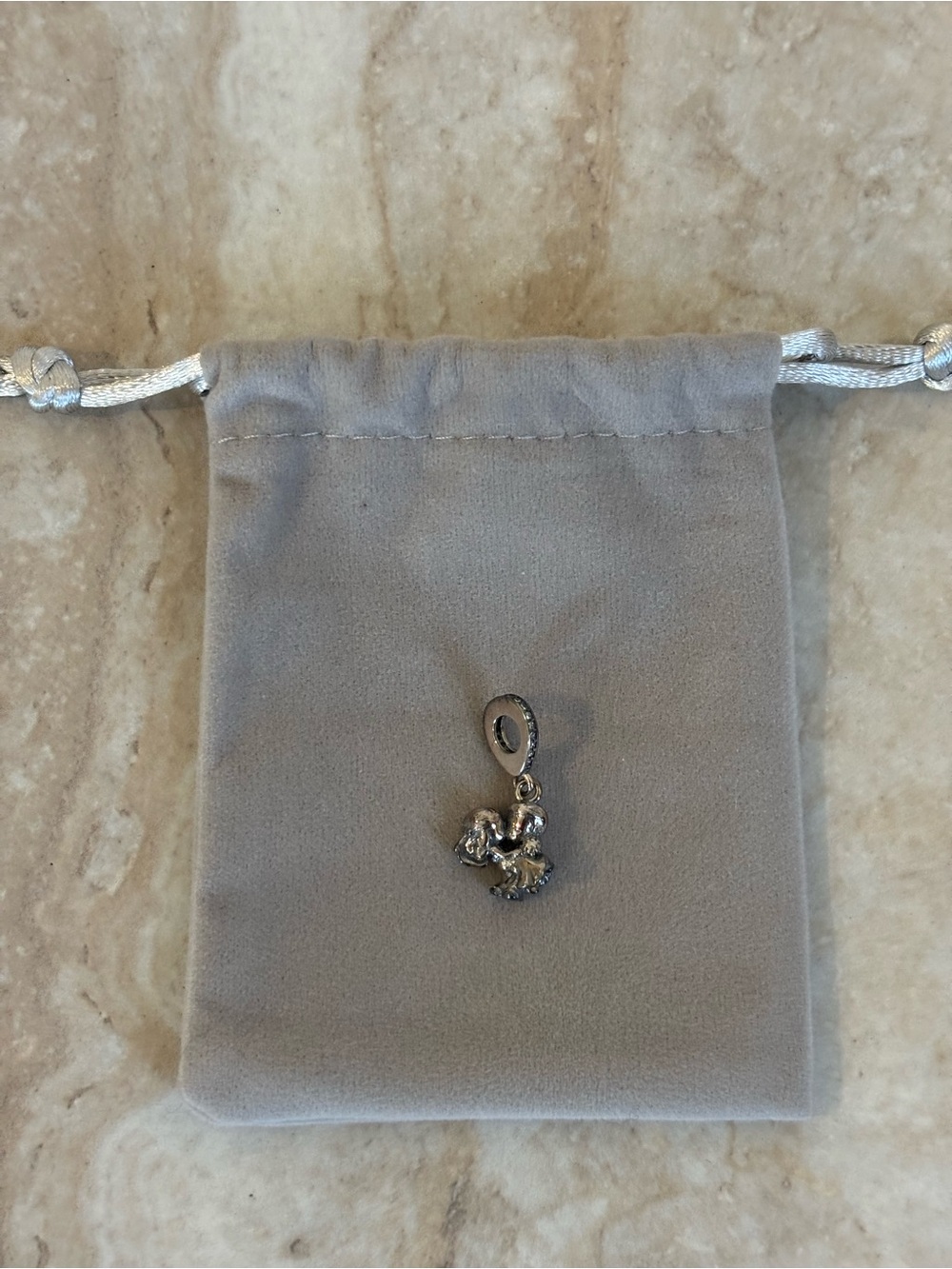 Pandora Sterling Silver Married Couple Charm Pendant